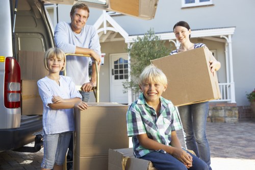 Removal and storage service in St Margarets with packed boxes