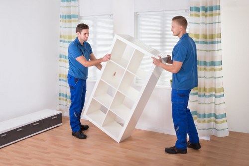 Productive open-plan office with smart storage solutions