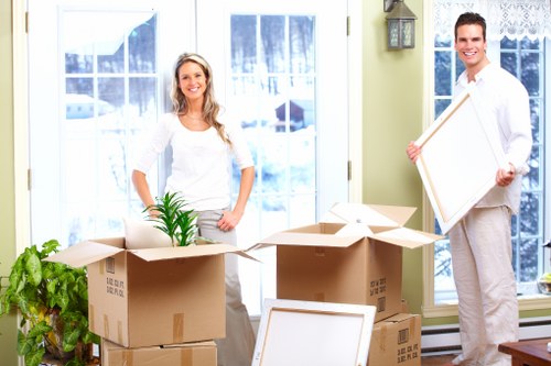Packing supplies prepared for flat removals in Stmargarets